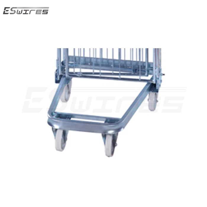 Roll container trolley base